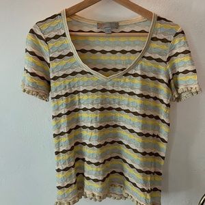 Missoni V-neck Striped Top